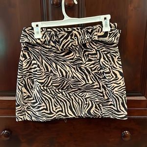 Corduroy Skirt - Animal Print